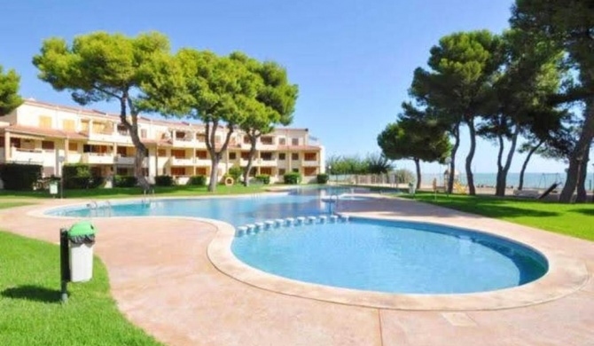2 bedrooms appartement at Alcanar 100 m away from the beach with shared pool terrace and wifi